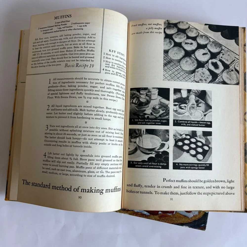 Vintage 1960s Baking Cookbook Lot Home Baking & Favorite Dessert Cottagecore